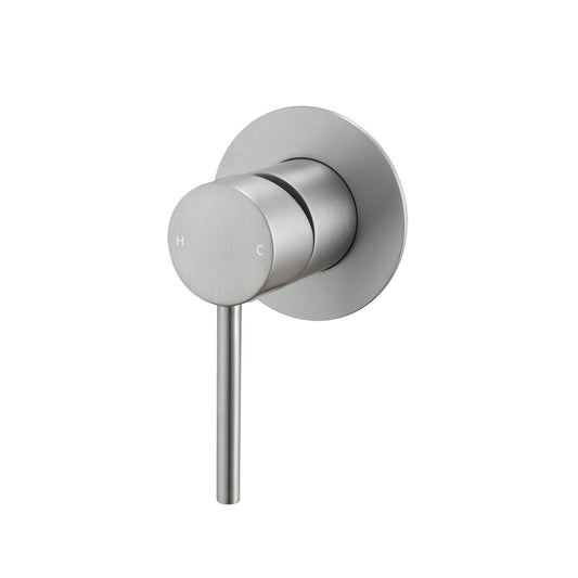 LUCID PIN Brushed Nickel Wall Mixer with 80MM Cover Plate Trim Kit Only (match CLPM)
