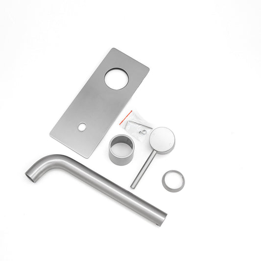 LUCID PIN Series Brushed Nickel Spout Mixer Trim Kit Only (match CLPS)