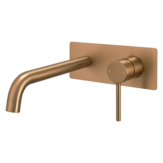 LUCID PIN Series Brushed Copper Spout Mixer Trim Kit Only (match CLPS)