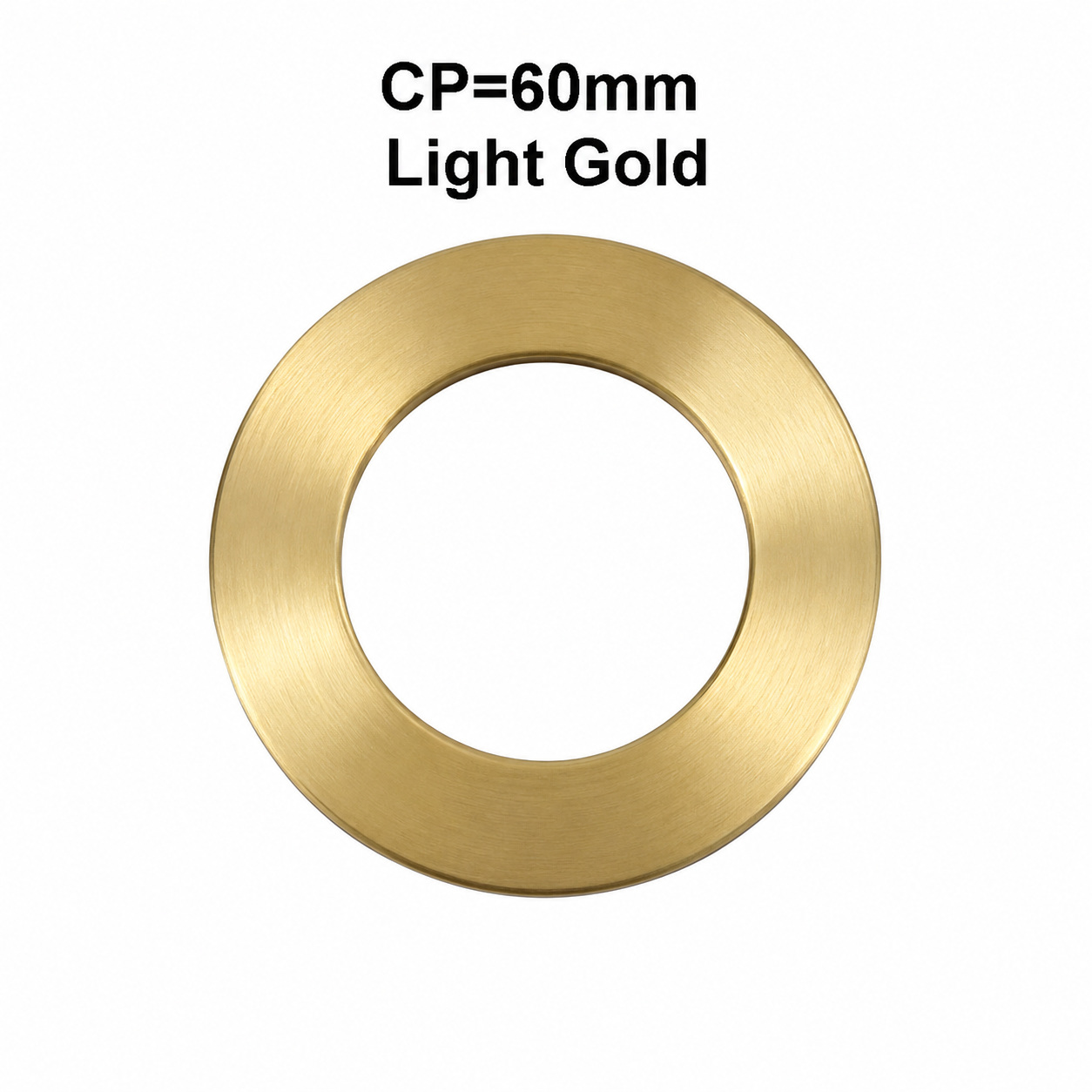 Light Brushed Gold Cover Plate 60mm