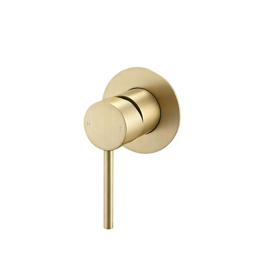 LUCID PIN Light Gold Wall Mixer with 80MM Cover Plate Trim Kit Only (match CLPM)