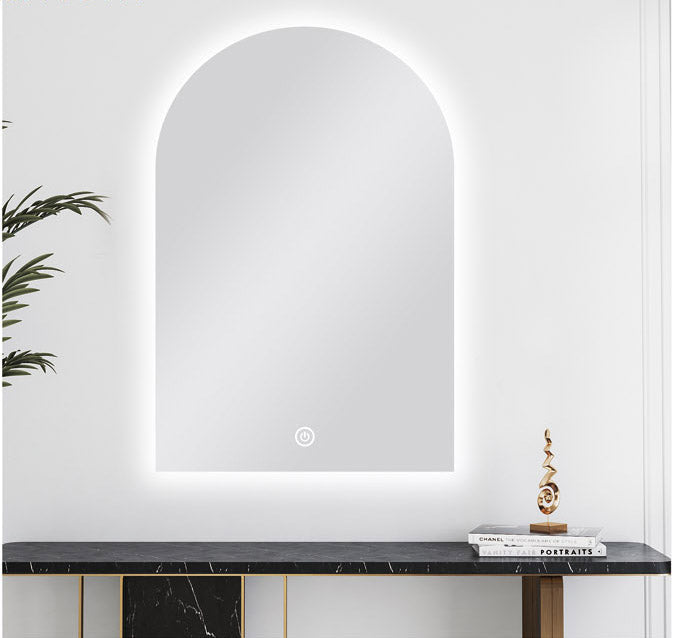 600 X 900 MM ARCHED SHAPE Frame-less Back-Lit Carysil LED Mirror