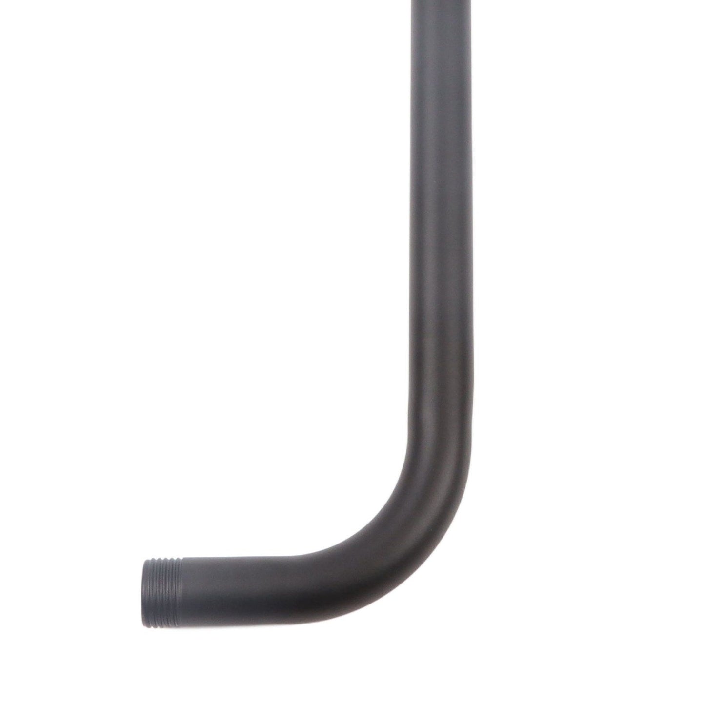 Shower Arm Stainless Steel Shower Head Extension Pipe Bathroom Shower Hardware Accessories Black 52cm