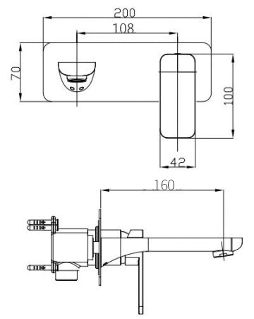 IVANO Series OX0223-2.BM-NB Trim Kit(match CLPS)