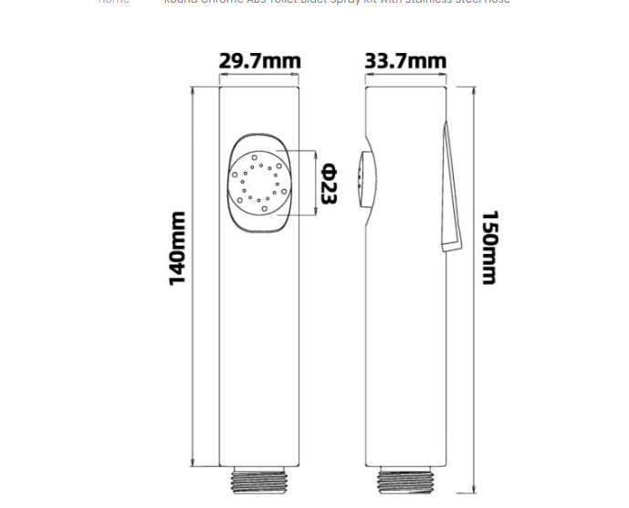Brushed Brass ABS Toilet Bidet