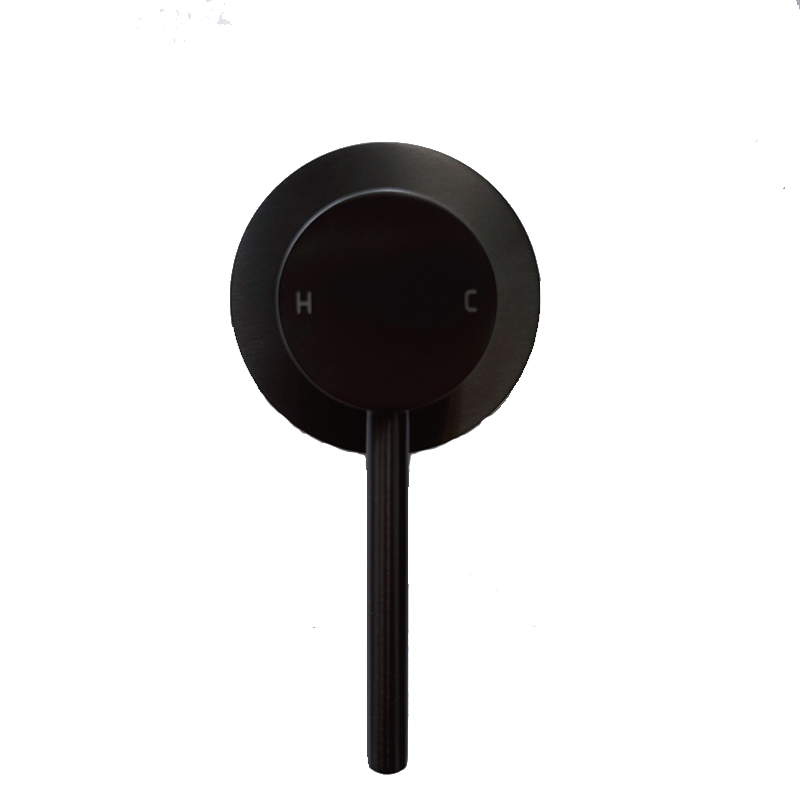 LUCID PIN - Black Wall Mixer ( 65MM Cover Plate)