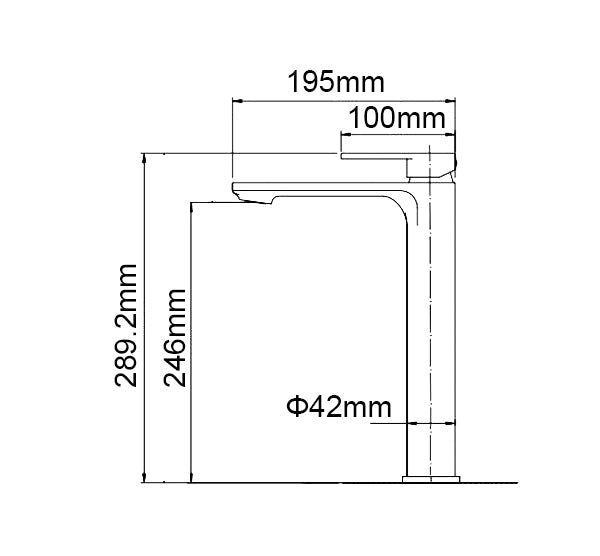IVANO - Brushed Nickel Tall Basin Mixer