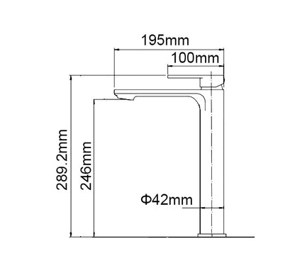 IVANO - Brushed Nickel Tall Basin Mixer