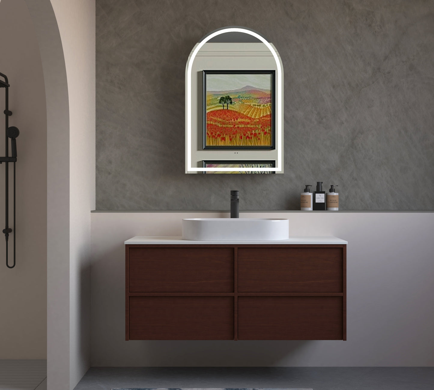 Carysil Fairmont Oak 1200mm Wall Hung Shaker Vanities without Stone Top