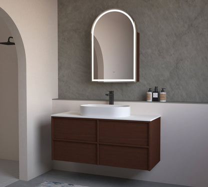 Carysil Fairmont Oak 1200mm Wall Hung Shaker Vanities without Stone Top