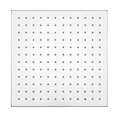 Square Chrome Rainfall Brass Shower Head 250mm