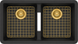Stainless Steel Gold Sink Grid for Carysil CG2B