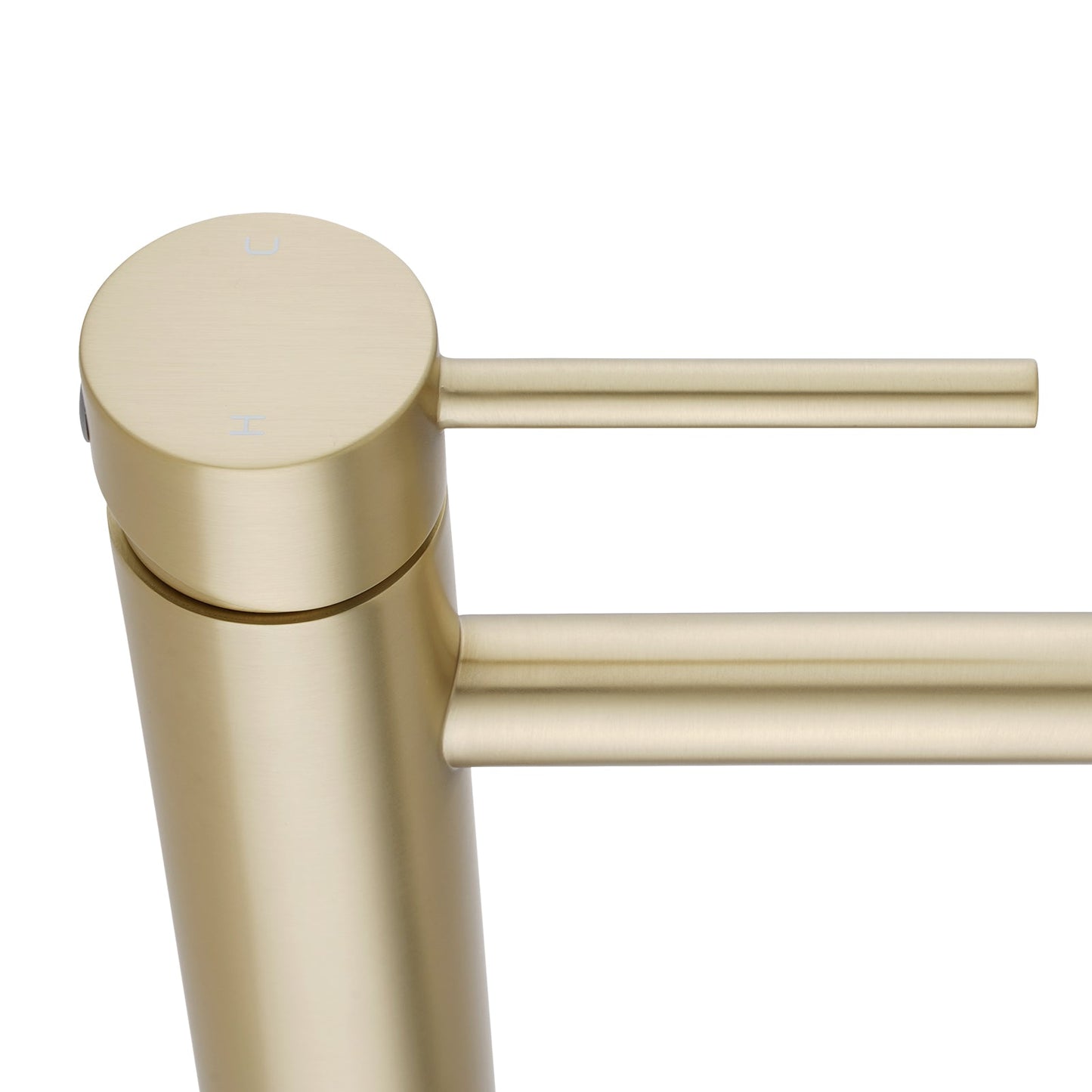 LUCID PIN - Light Brushed Brass Tall Basin Mixer