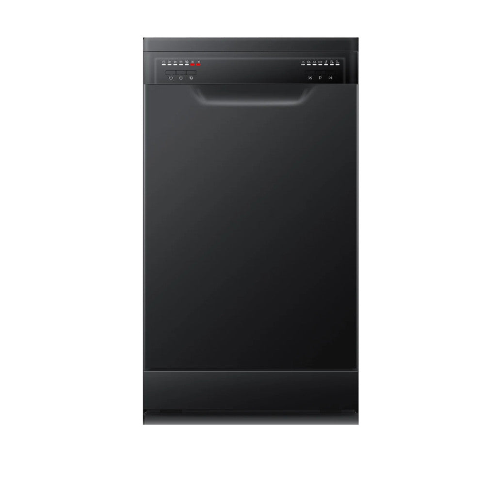 450*610*645mm 9 Place Settings Black Freestanding Dishwasher