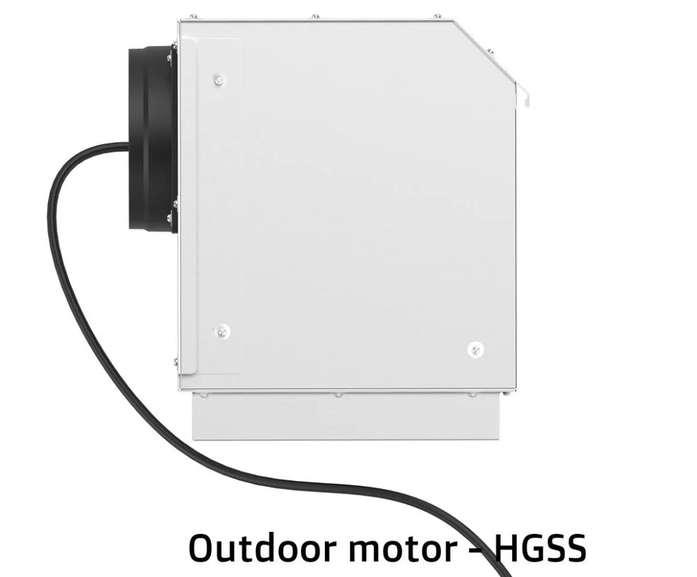 900mm Stainless Steel Concealed Rangehood with Q Series Motor