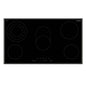 900mm Dilusso EuroKera Bevelled Edged Black Glass Touch Control Ceramic Cooktop