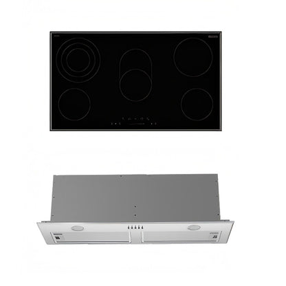 900mm Dilusso Stainless Oven + Ceramic Cooktop + Concealed Rangehood + Dishwasher Kitchen Appliance Package