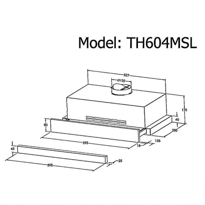 600mm Dilusso Stainless Oven + Gas Cooktop + Telescopic Rangehood + Dishwasher Kitchen Appliance Package