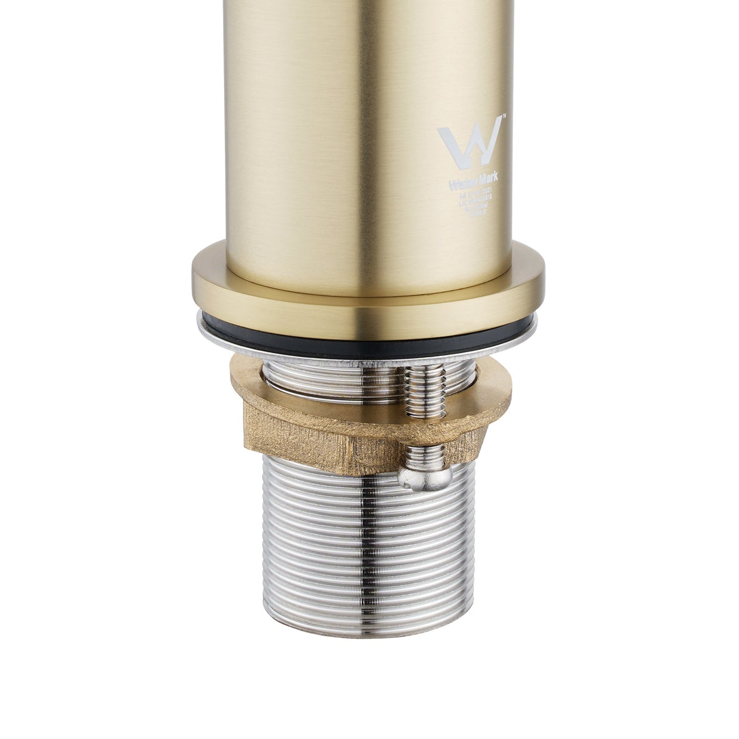LUCID PIN - Light Brushed Brass Tall Basin Mixer