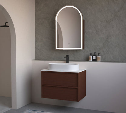 Carysil Fairmont Oak 750MM Wall Hung Shaker Vanities without Stone Top