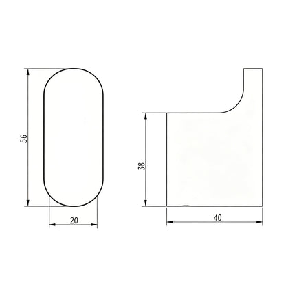 VOG - Light Brushed Brass Robe Hook