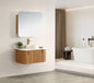 Navona 750MM Wall Hung Forma Series Walnut Side Drawer Vanities