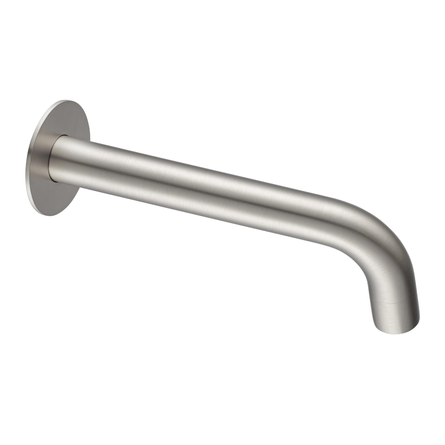 LUCID PIN Series Round Brushed Nickel Bathtub/Basin Wall Spout
