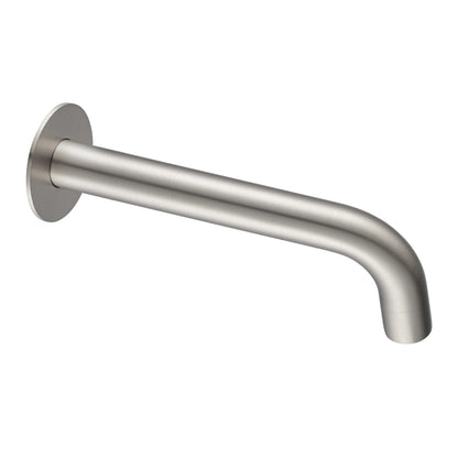 LUCID PIN Series Round Brushed Nickel Bathtub/Basin Wall Spout