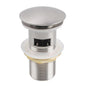 Brushed Nickel Pop Up Waste Overflow