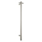 ound Vertical Brushed Nickel Electric Heated Towel Rack Single Bar(with Timer)