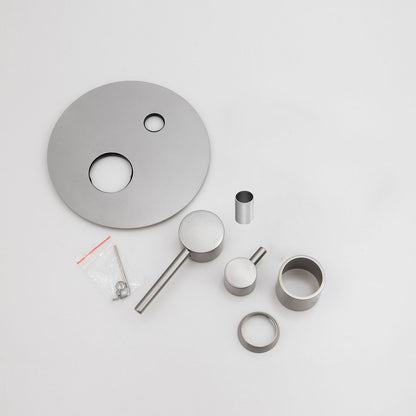 LUCID PIN Series Brushed Nickel Diverter Mixer BU0125-2.ST Trim Kit (match CLPD)