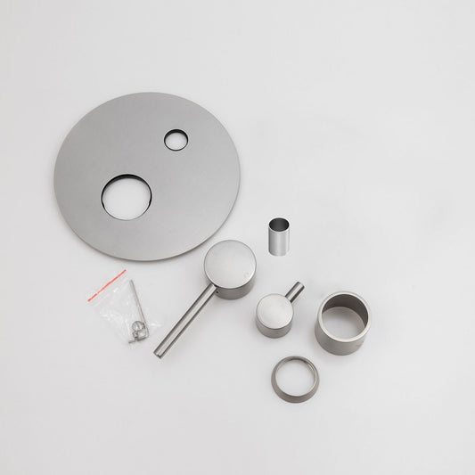LUCID PIN Series Brushed Nickel Diverter Mixer BU0125-2.ST Trim Kit (match CLPD)