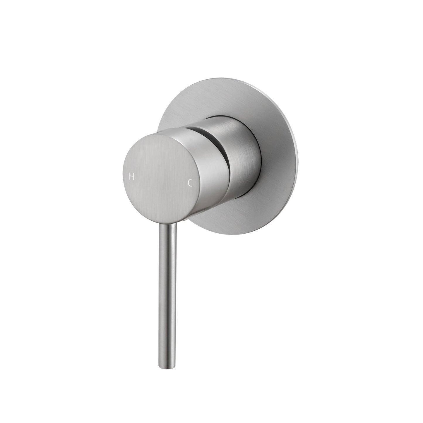 LUCID PIN Brushed Nickel Wall Mixer Trim Kit with 65MM Cover Plate Only (match CLPM)