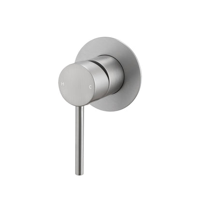 LUCID PIN Brushed Nickel Wall Mixer Trim Kit with 65MM Cover Plate Only (match CLPM)