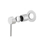 LUCID PIN Brushed Nickel Wall Mixer Trim Kit with 65MM Cover Plate Only (match CLPM)