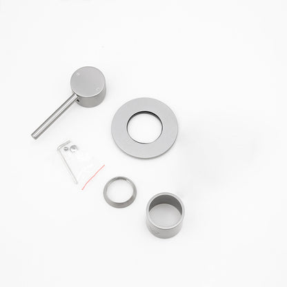LUCID PIN Brushed Nickel Wall Mixer Trim Kit with 65MM Cover Plate Only (match CLPM)