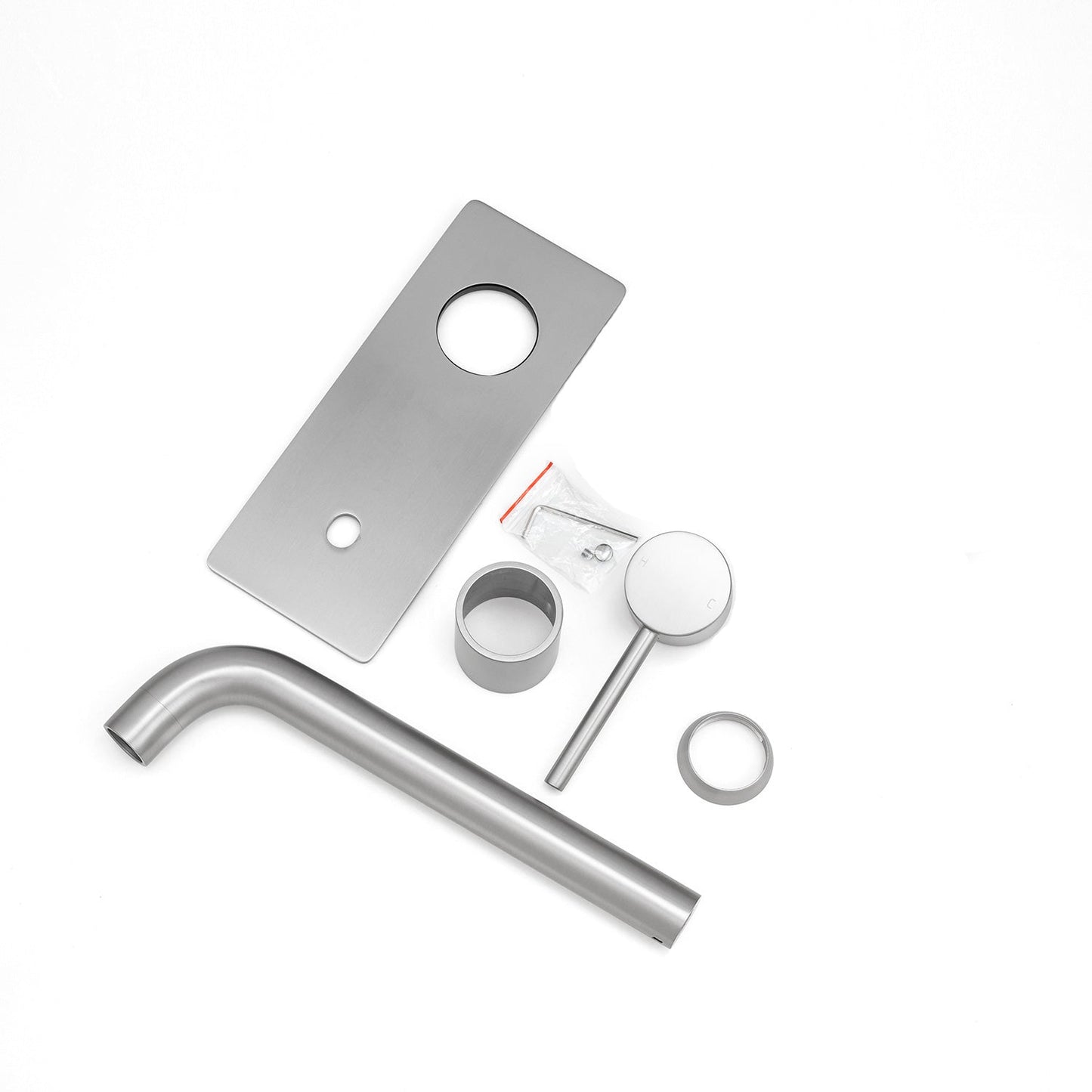 LUCID PIN Series Brushed Nickel Spout Mixer Trim Kit Only (match CLPS)