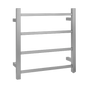 Brushed Nickel Square Electric Heated Towel Rack 4 Bars