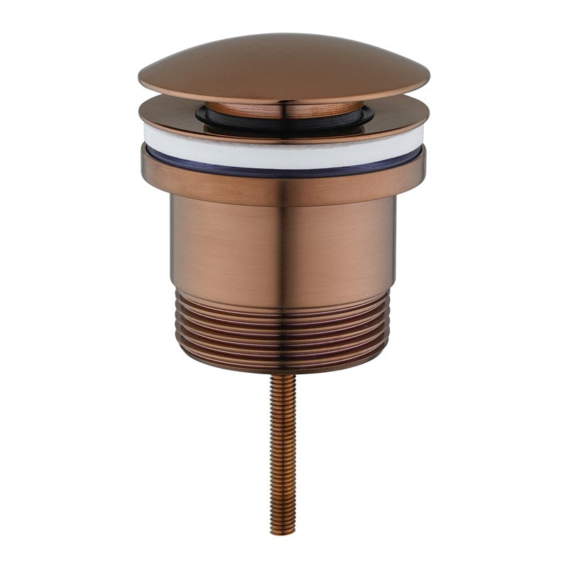 Brushed Copper Pop Up Waste Universal