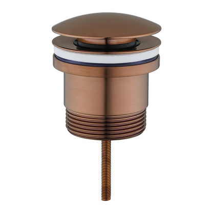 Brushed Copper Pop Up Waste Universal