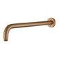 400mm Brushed Copper Wall Shower Arm