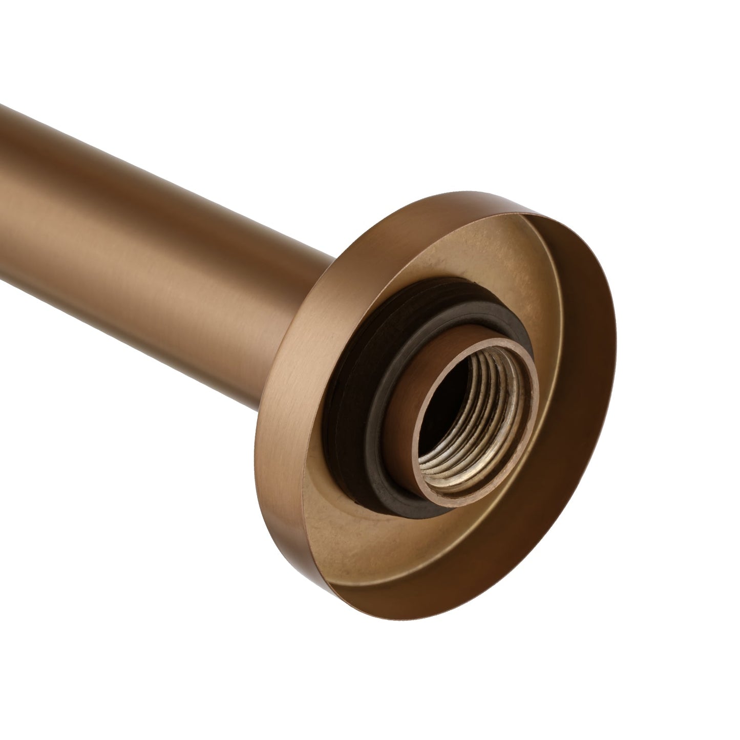 400mm Brushed Copper Wall Shower Arm
