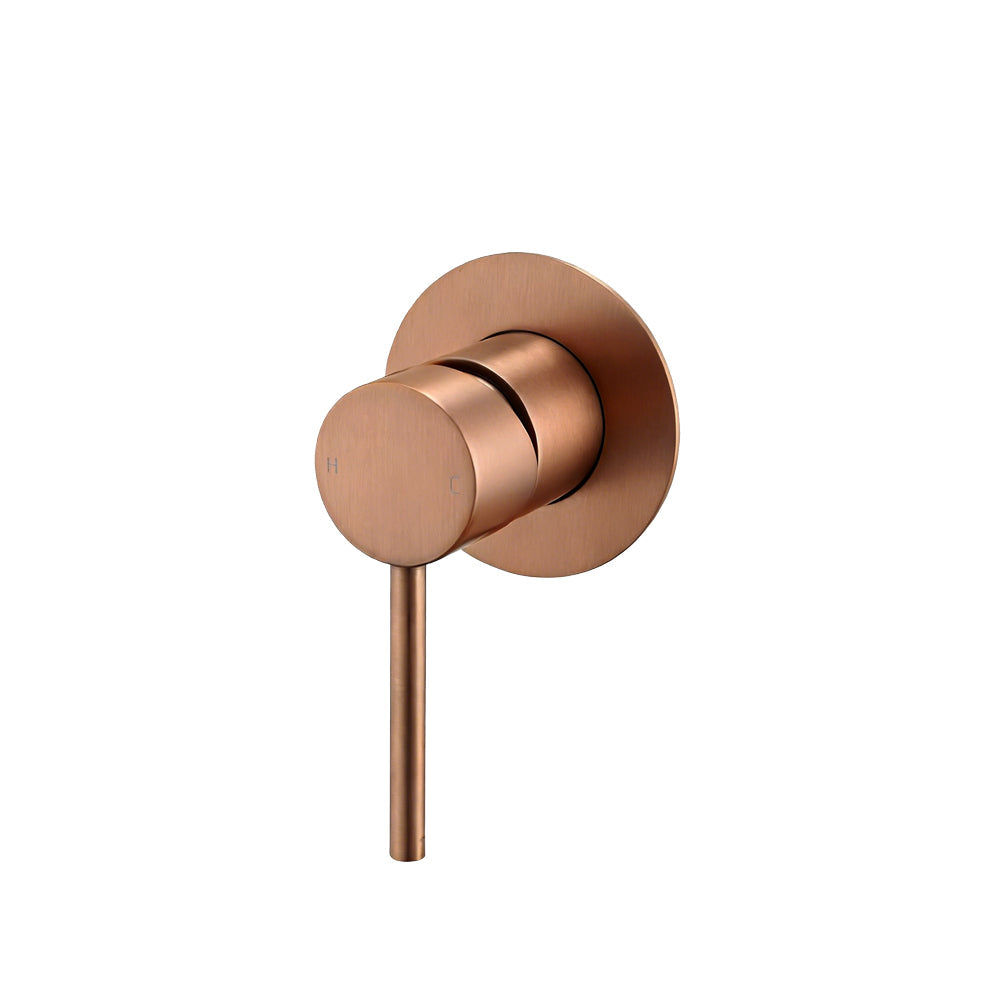 LUCID PIN Brushed Copper Wall Mixer with 80MM Cover Plate Trim Kit  Only (match CLPM)