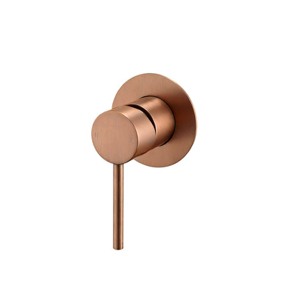 LUCID PIN Brushed Copper Wall Mixer with 80MM Cover Plate Trim Kit  Only (match CLPM)