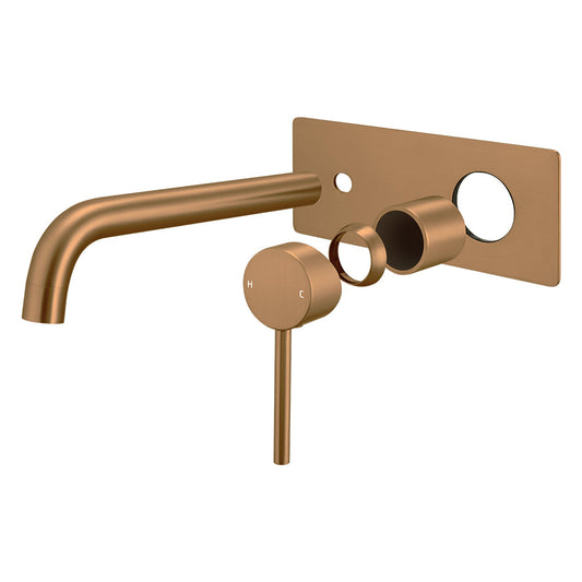 LUCID PIN Series Brushed Copper Spout Mixer Trim Kit Only (match CLPS)