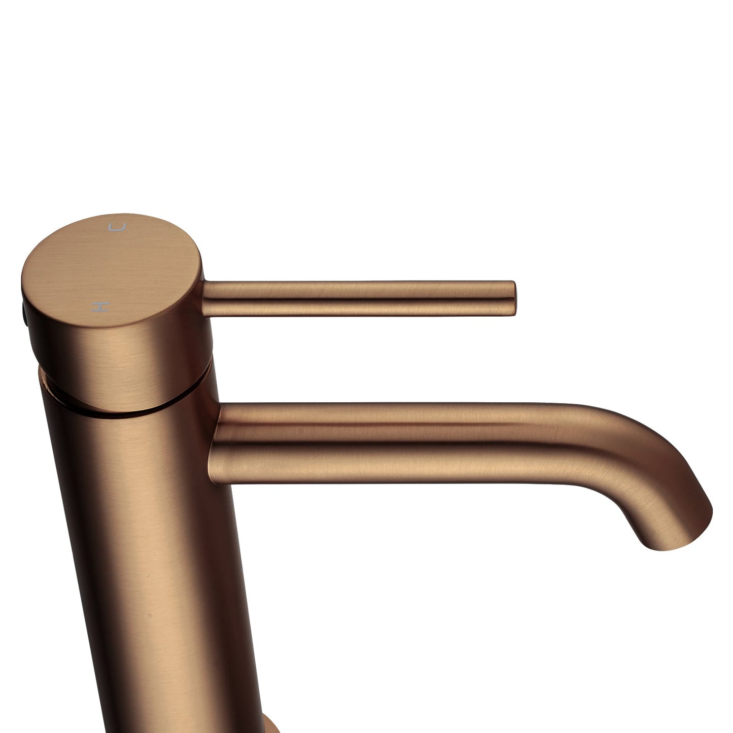 LUCID PIN - Brushed Copper Basin Mixer