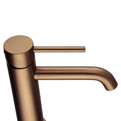 LUCID PIN - Brushed Copper Basin Mixer