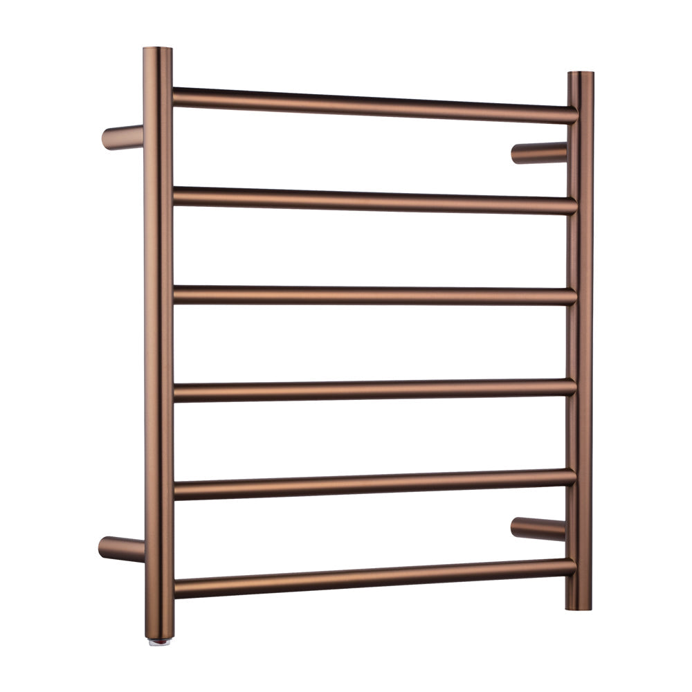 Brushed Brass Round Electric Heated Towel Rack 6 Bars (Copy)