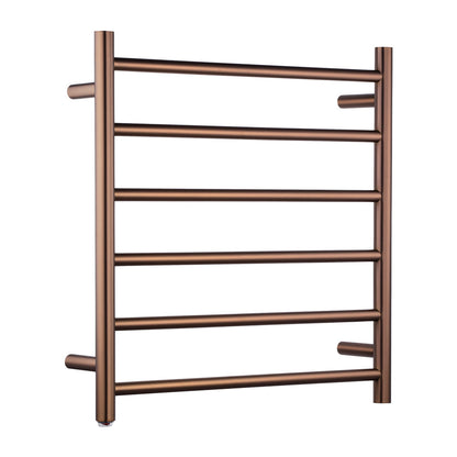 Brushed Brass Round Electric Heated Towel Rack 6 Bars (Copy)