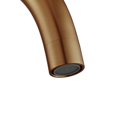Round Brushed Yellow Gold Kitchen Sink Mixer Tap (Copy)